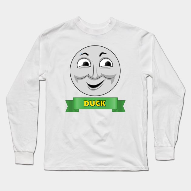 Duck (with name ribbon) Long Sleeve T-Shirt by corzamoon